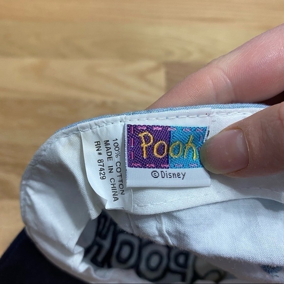 Vintage Pooh Denim Hat Cap NWT Blue Winnie Disney main image 5